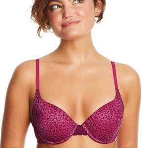 Maidenform NWT Spot Leo Mix Love the Lift Wire Push-Up Bra DM0066 34D